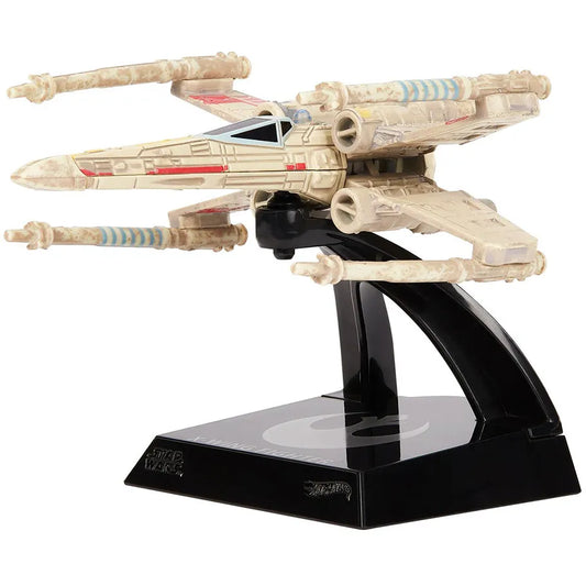 Hot Wheels Star Wars: Starships Select X-Wing Fighter (Red Five): 1:50 Scale Displayed Outside of the Box