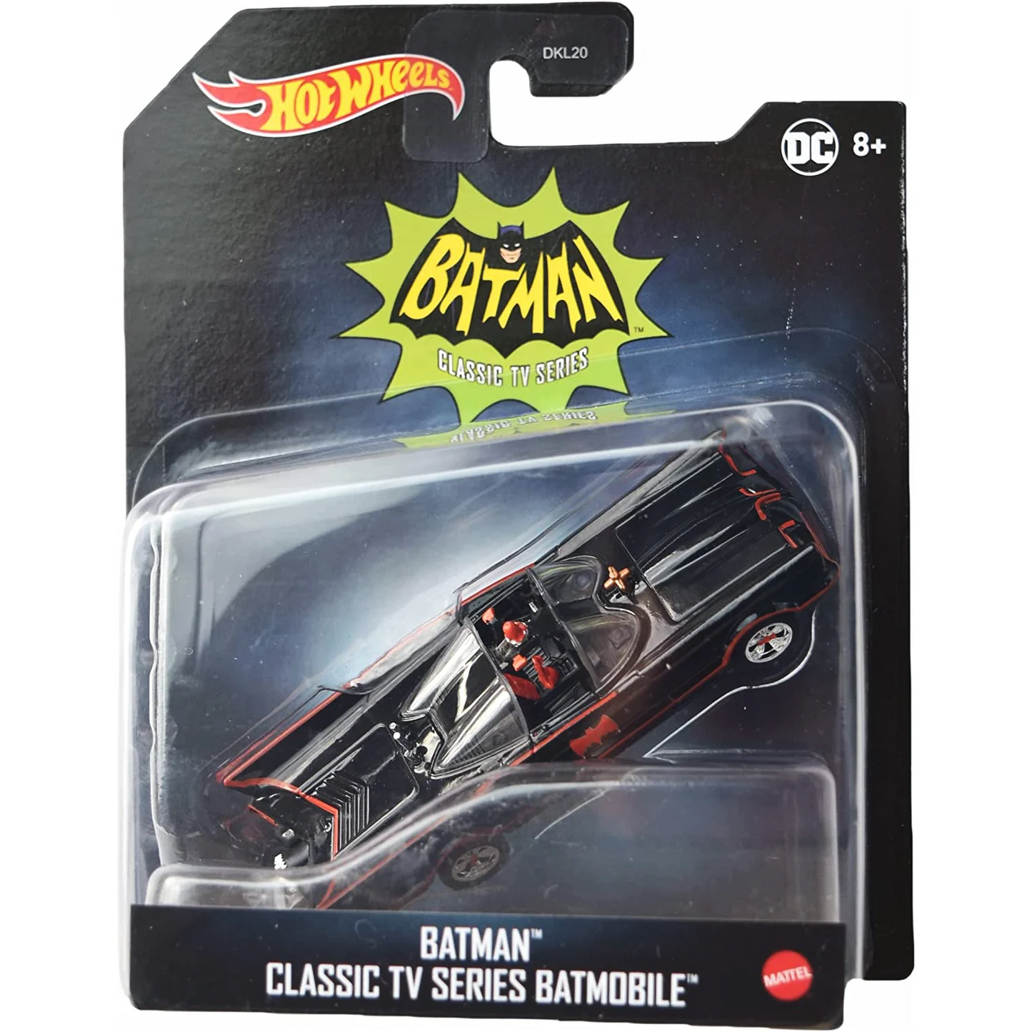 The Classic and Iconic Batmobile from the Original TV Series. Hotwheel 1/50 Scale Diecast Car