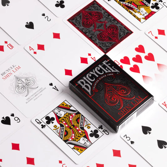 Bicycle Playing Card Deck: Shin Lim Premium Magic Trick Deck Displayed on Table