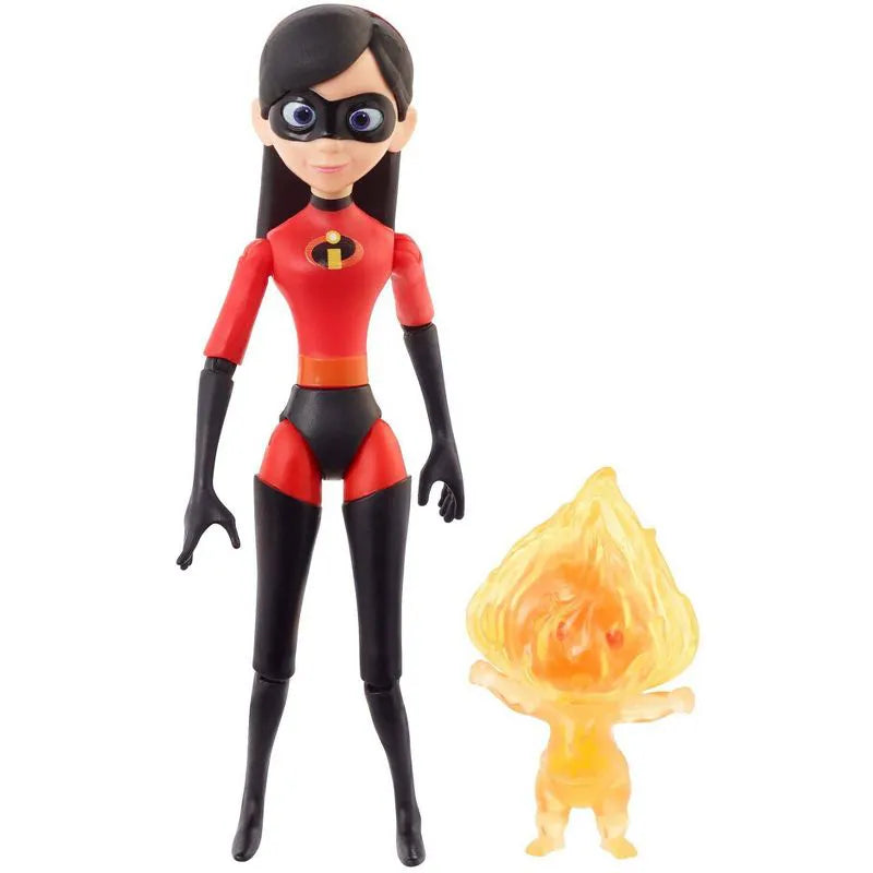 Disney Pixar The Incredibles: Violet and Fire Jack-Jack: 6" Action Figure posing