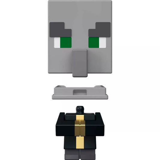 Minecraft Mob Head Minis Action Figure: Evoker Taken Apart