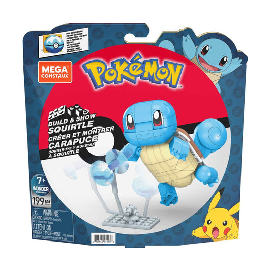 Pokémon Mega Build & Show Squirtle Construction Set 199pc. Set