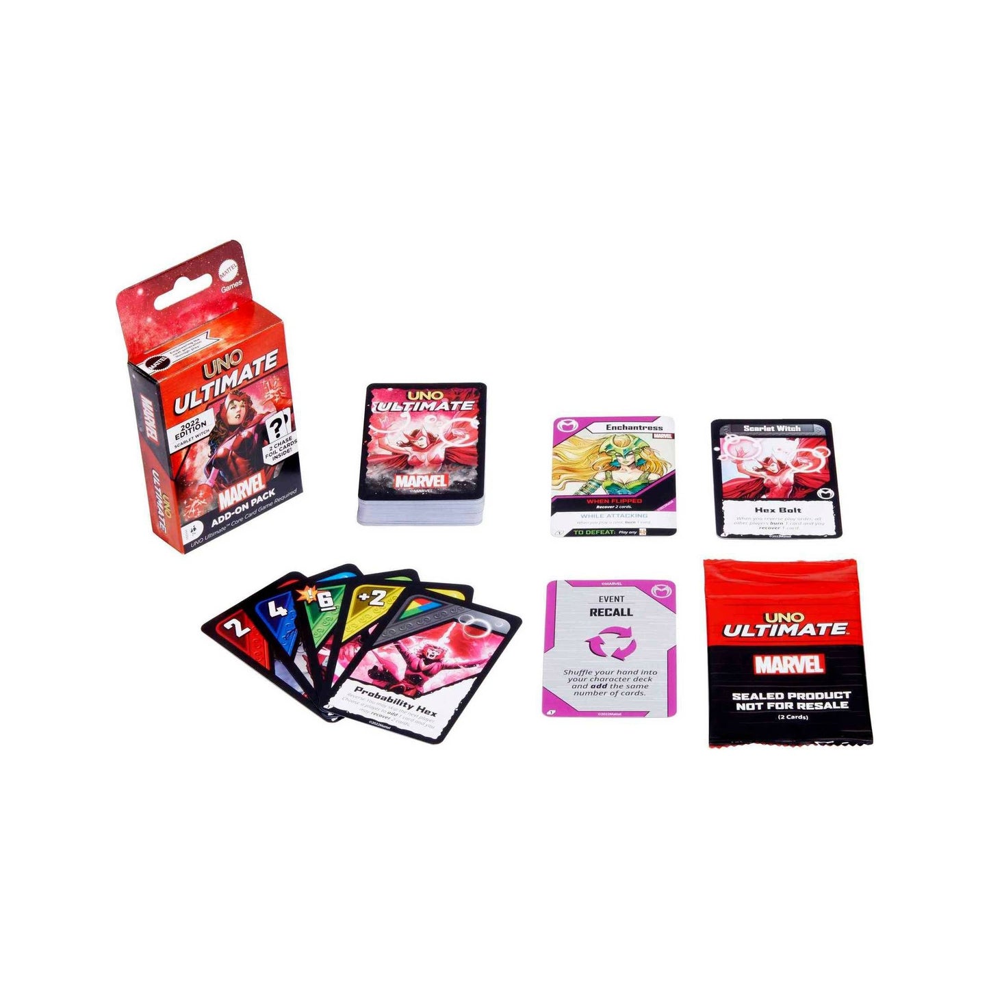 Uno Ultimate Card Game: Marvel Add-On Pack: Scarlet Witch Character Deck