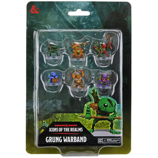 Dungeons & Dragons D&D: Icons of the Realms: Grung Warband Set: Pre-Painted Miniatures