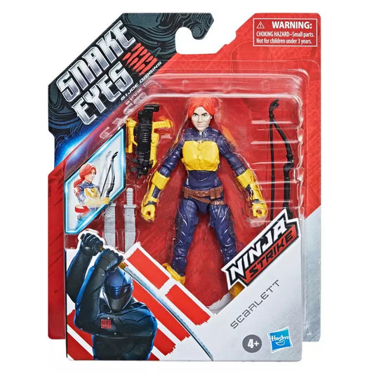 Snake Eyes G.I. Joe Origins Official Action Figure: 6in Ninja Strike Scarlett