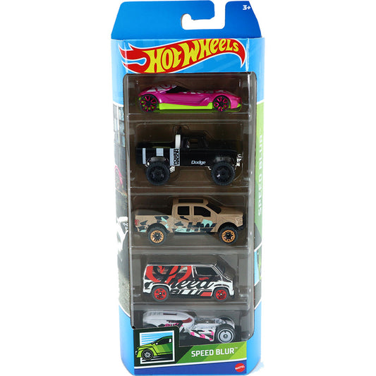 Hot Wheels 5-Pack 2022 Release: Speed Blur (HFV84) Box Set