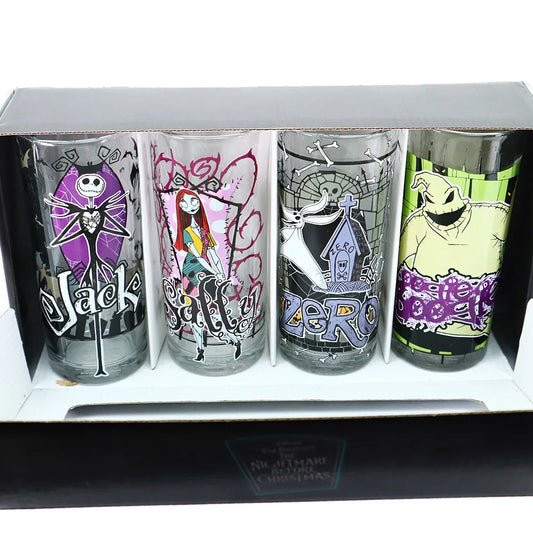 Tim Burton's Nightmare Before Christmas: 10oz Tumbler Glass Boxed Set of 4