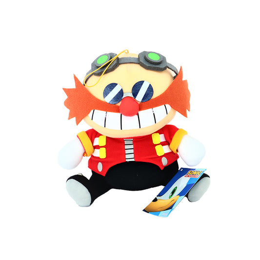 Sonic The Hedgehog Official Video Game Plush: 8in Dr. "Eggman" Robotnik Sitting Full View