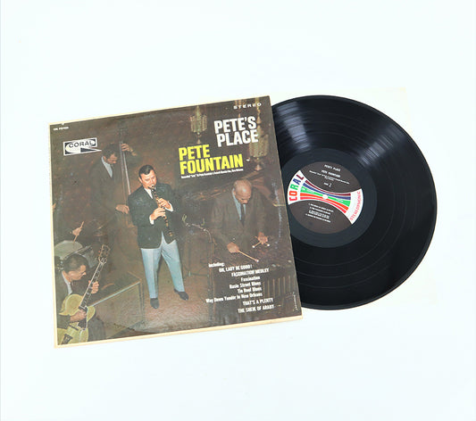 Vintage 12-in Vinyl Record Pete Fountain Pete's Place Coral Print Front View