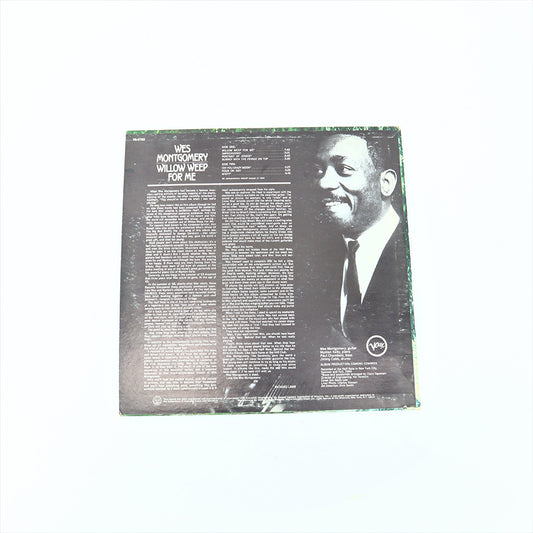 Vintage 12-in Vinyl Record Wes Montgomery Willow Weep for Me Verve Print Back View