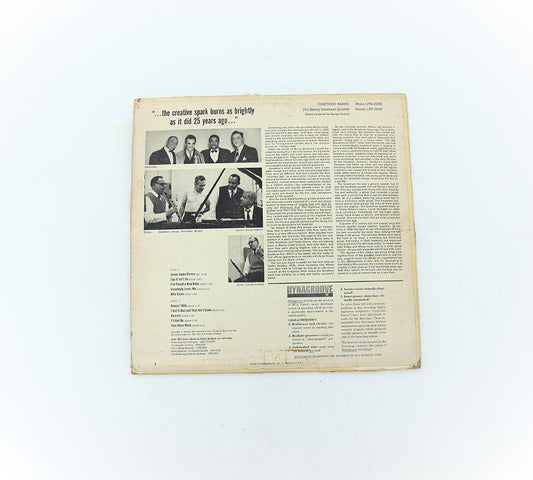 Vintage 12-in Vinyl Record The Benny Goodman Quartet Together Again RCA Print Back View