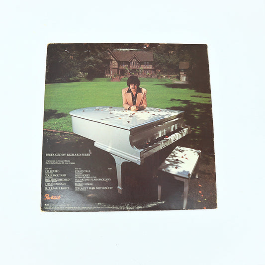 Vintage 12-in Vinyl Record Burton Cummings CBS Print Back View