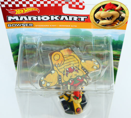 Hot Wheels Mario Kart Cars: Bowser Nintendo Glider Edition: Green & Yellow: 1:64 Scale