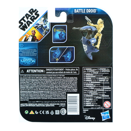 Star Wars Mission Fleet: Battle Droid Miniature Action Figure Set