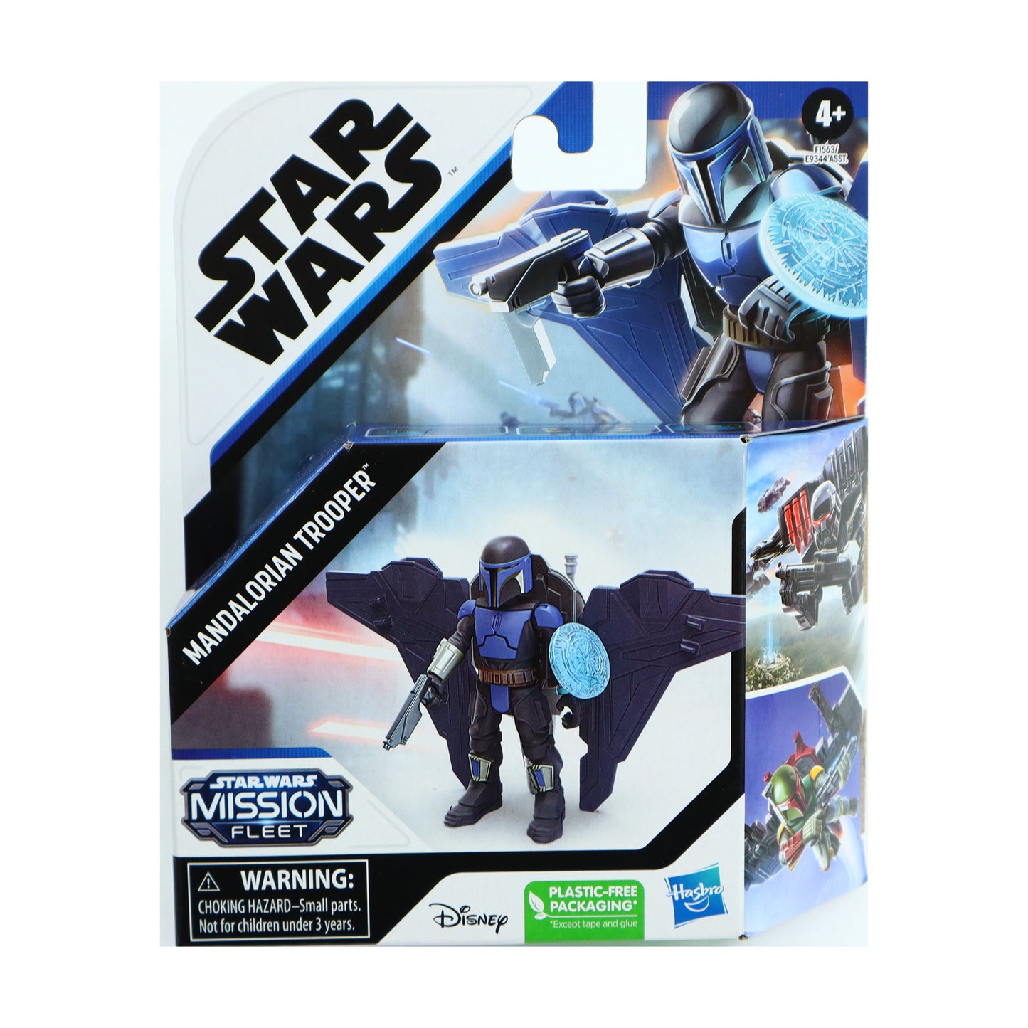 Star Wars Mission Fleet: Mandalorian Trooper w/ Jetpack Miniature Action Figure Set