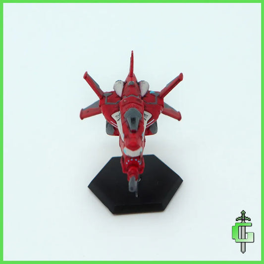 Front Profile of Starfinder Pact Worlds Fleet Set #1 Handpainted Miniature: #2 Kevolari Venture