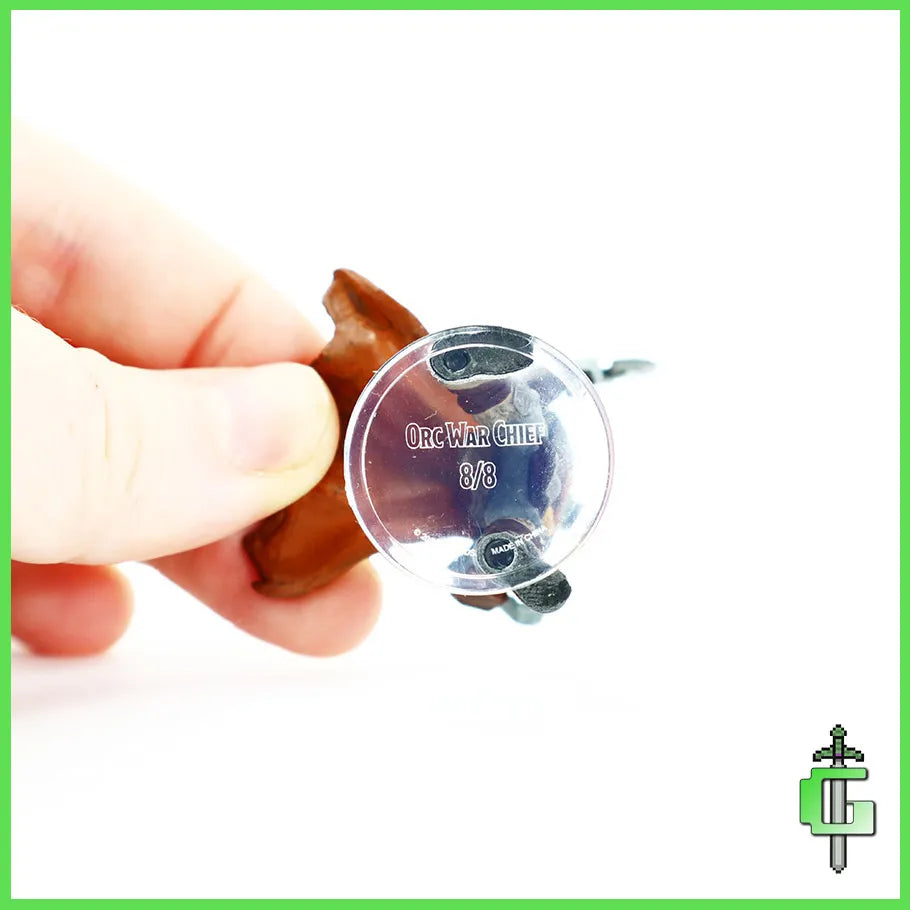 Dungeons and Dragons Icons of the Realms Orc Warband Handpainted Miniature: #8 Orc War Chief Base Plate