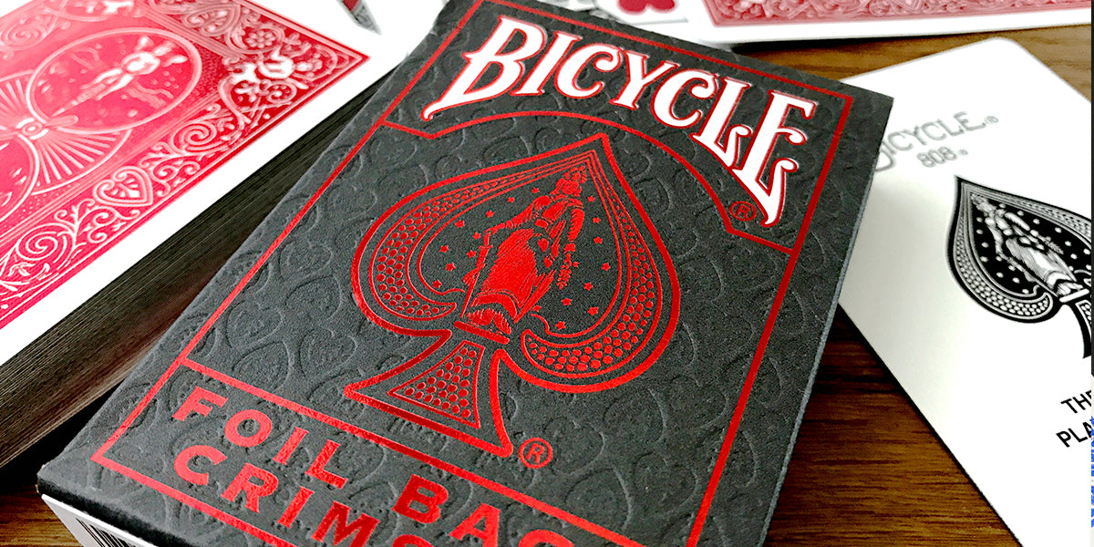 Bicycle Premium Playing Card Deck: Metalluxe Crimson Red Finish Rider Back