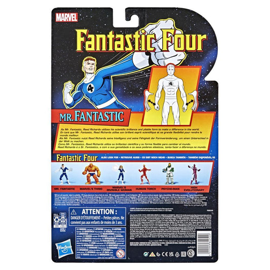 Marvel Legends Series Retro Fantastic Four Mr. Fantastic 6in Premium Action Figure Toy