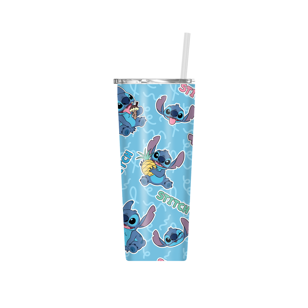 Lilo and Stitch Double Walled 22oz Stainless Steel Tumbler w/ Straw