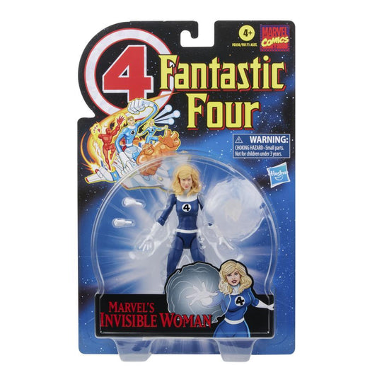 Marvel Legends Series Retro Fantastic Four Invisible Woman 6in Premium Action Figure Toy