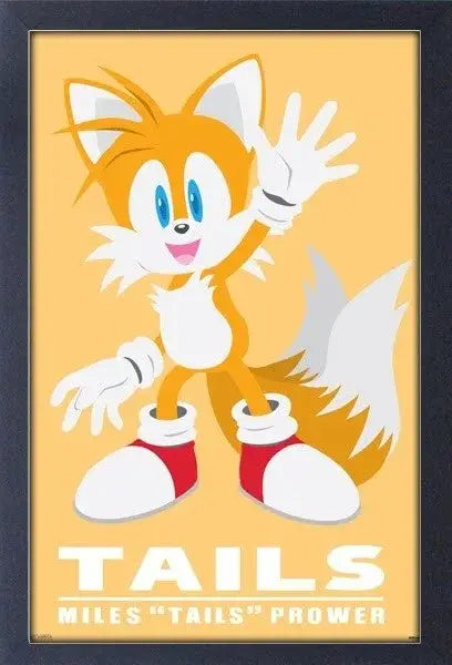 Sonic - Modern Character - Tails 11" x 17" Framed Print Wall Art