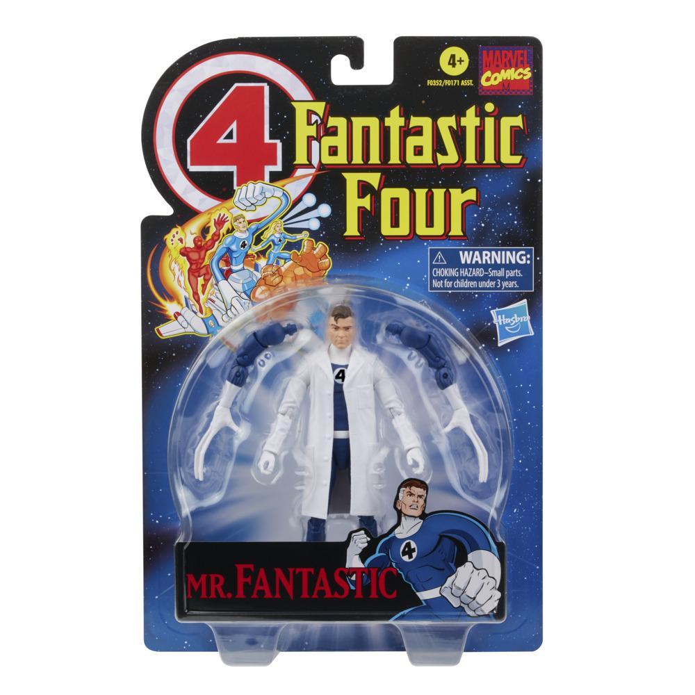Marvel Legends Series Retro Fantastic Four Mr. Fantastic 6in Premium Action Figure Toy