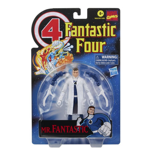 Marvel Legends Series Retro Fantastic Four Mr. Fantastic 6in Premium Action Figure Toy