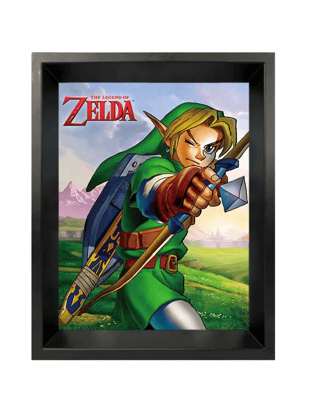 Zelda - Ocarina Arrow 3D Lenticular Shadowbox Framed Wall Art