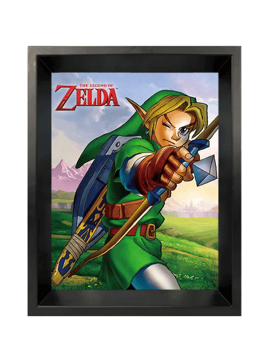 Zelda - Ocarina Arrow 3D Lenticular Shadowbox Framed Wall Art