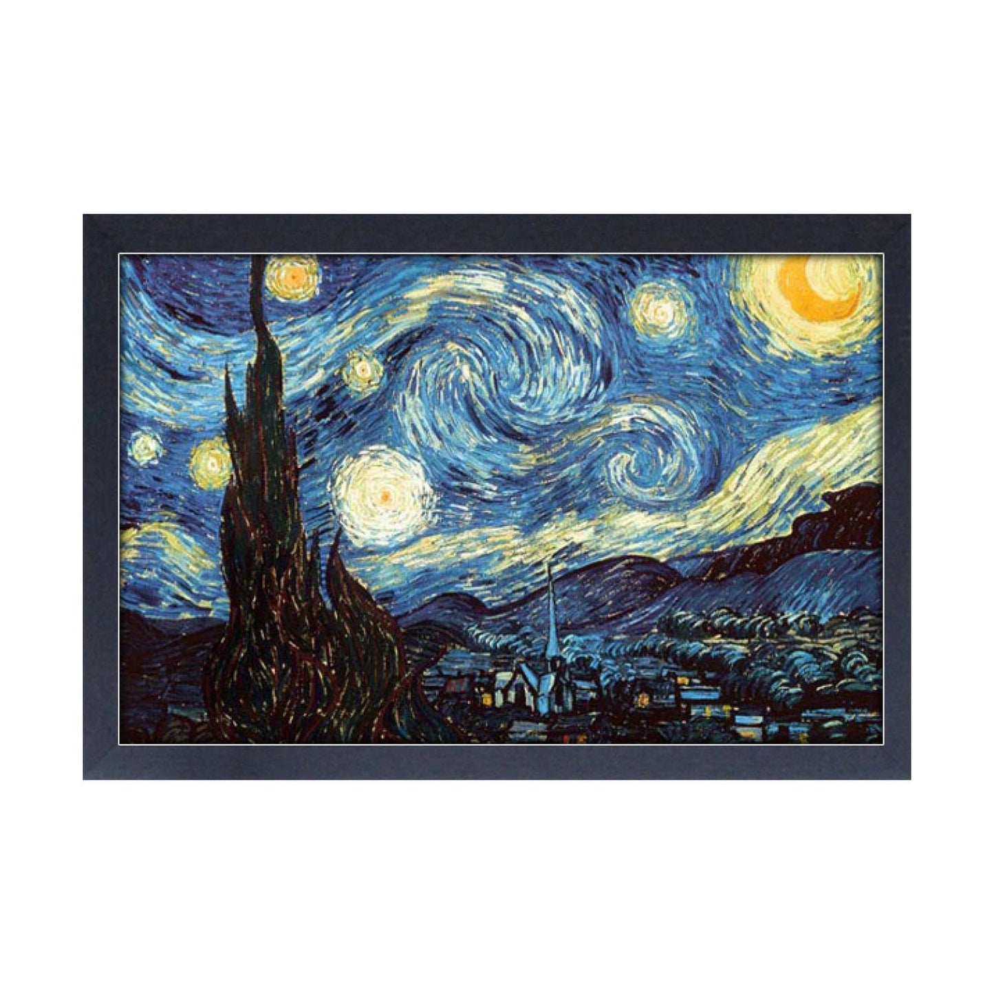 Van Gogh - Starry Night 11" x 17" Framed Print Wall Art