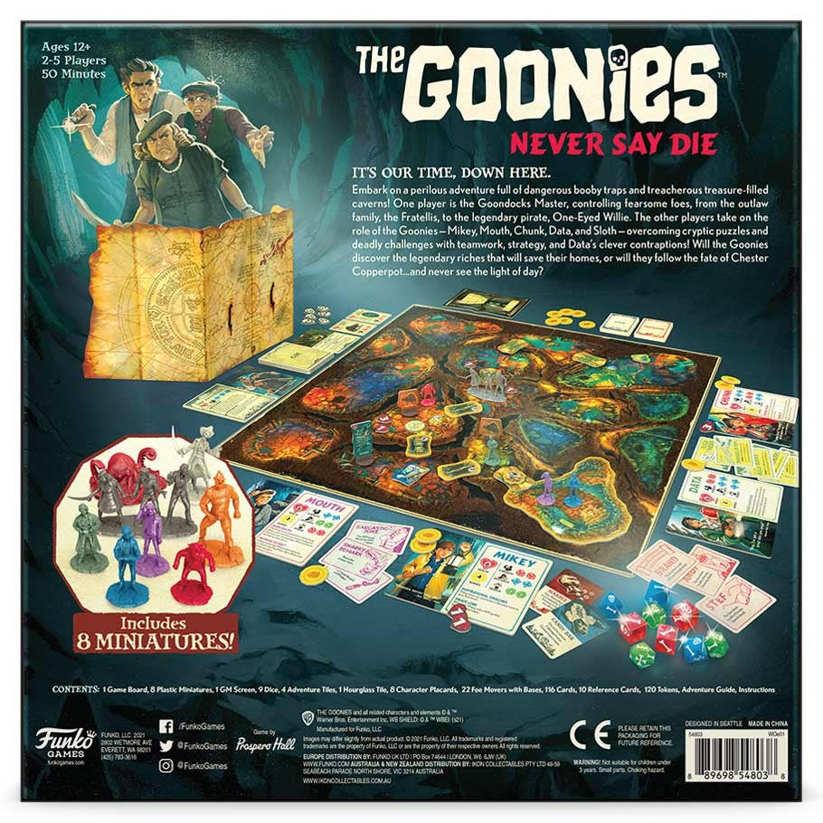 The Goonies: Never Say Die Official Movie Boardgame by Funko
