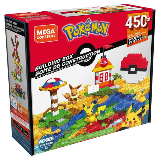 Pokemon Building Box 450 pc. Set - Ft. Pikachu & Eevee