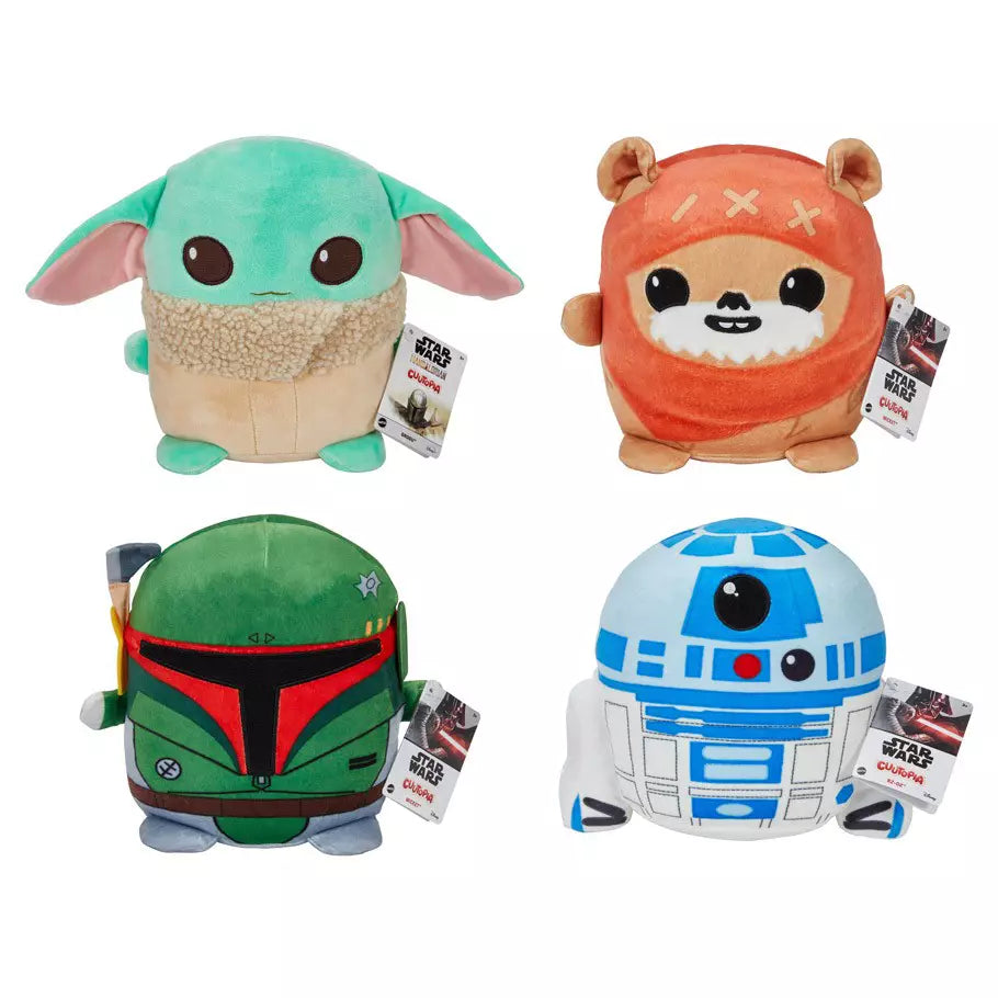 Cuutopia Wave 1 Release Featuring Grogu Boba Fett R2D2 Wicket Squishy Plush Dolls