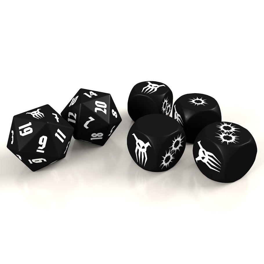 Achtung! Cthulhu 2d20 & Challenge Dice: Black Sun Dice Set