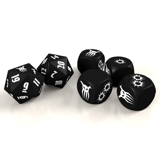 Achtung! Cthulhu 2d20 & Challenge Dice: Black Sun Dice Set