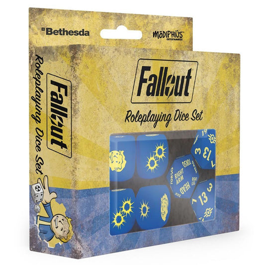Fallout Official RPG Role Playing Dice Box Set: D20 + Action Die