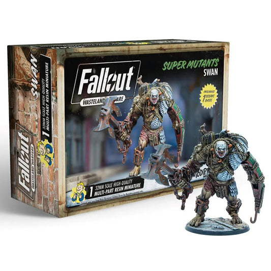 Fallout Wasteland Warfare: Super Mutant Swan: Roleplaying Resin Miniature Figures