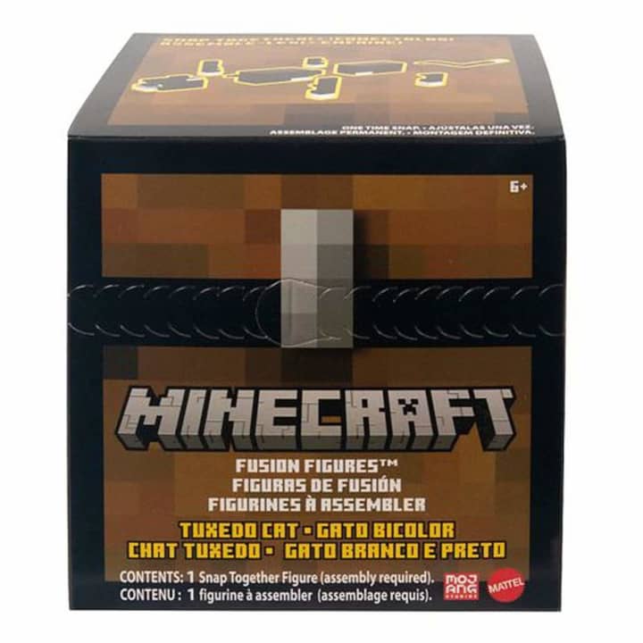 Minecraft Fusion Large Scale Figures: Buildable Action Figure: Tuxedo Cat