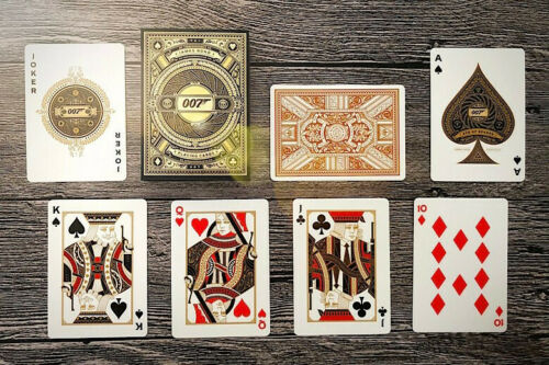 Bicycle Premium Playing Card Deck: Theory 11: James Bond 007 Gilded Embossed Cards