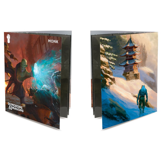 Monk Official D&D Character Folio Portfolio Organizer Folder