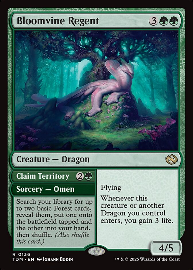 Bloomvine Regent // Claim Territory (136) - Tarkir: Dragonstorm (TDM)