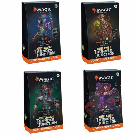 Magic: The Gathering - Outlaws of Thunder Junction Commander Decks Full Set - Pre-order Released on 04/19/24