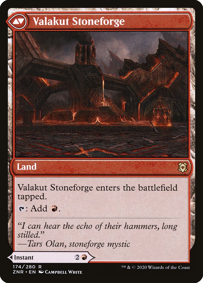 Valakut Awakening // Valakut Stoneforge (174) - Zendikar Rising (ZNR)
