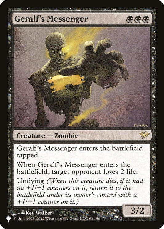 Geralf's Messenger (DKA-63) - The List (PLST)