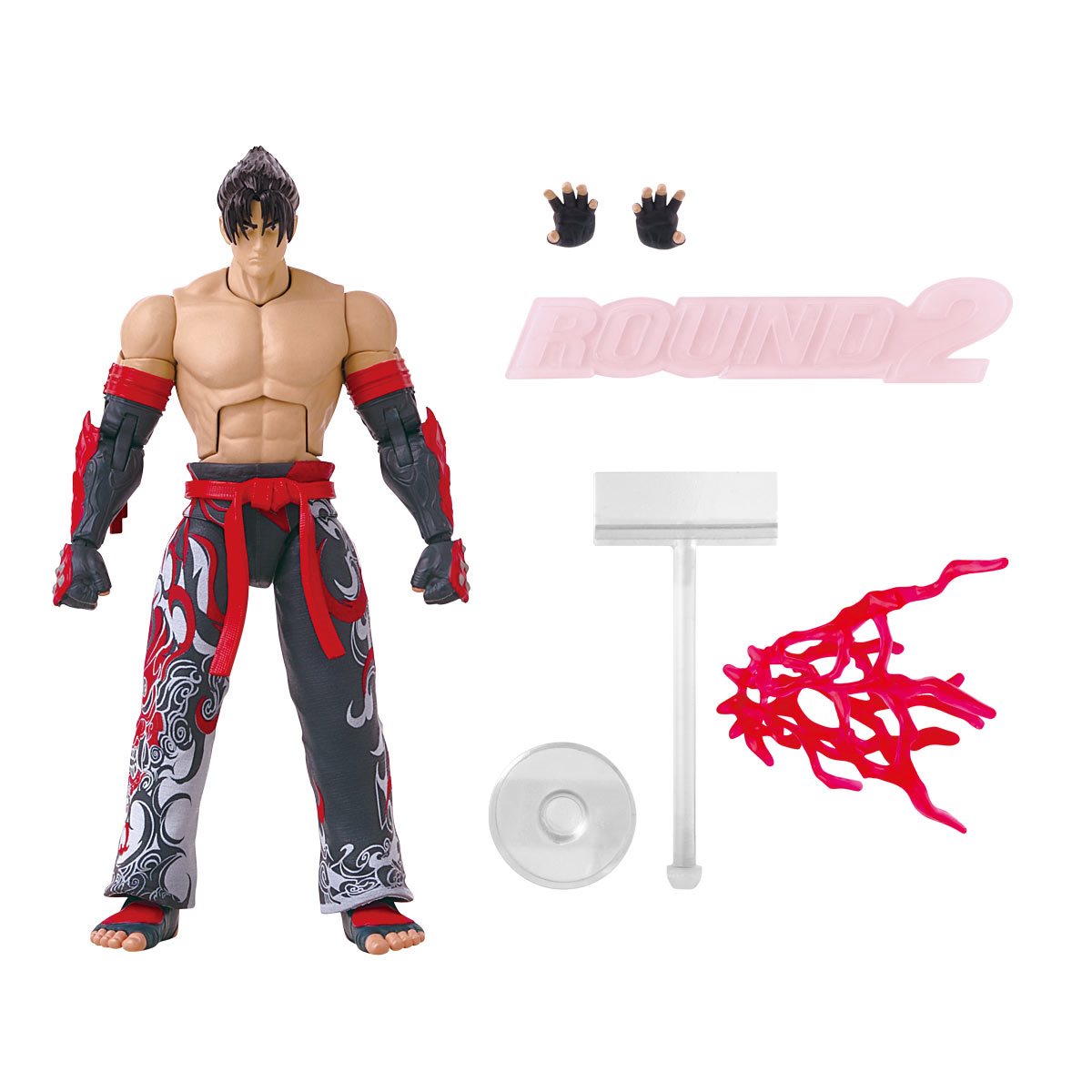 Game Dimensions Tekken 8 Jin Kazama Round 2 Action Figure - 6.5in Tall With Accessories and Extras