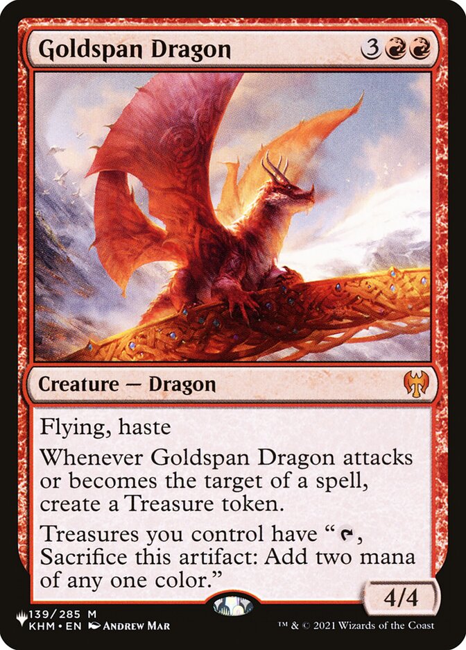Goldspan Dragon (KHM-139) - The List (PLST)