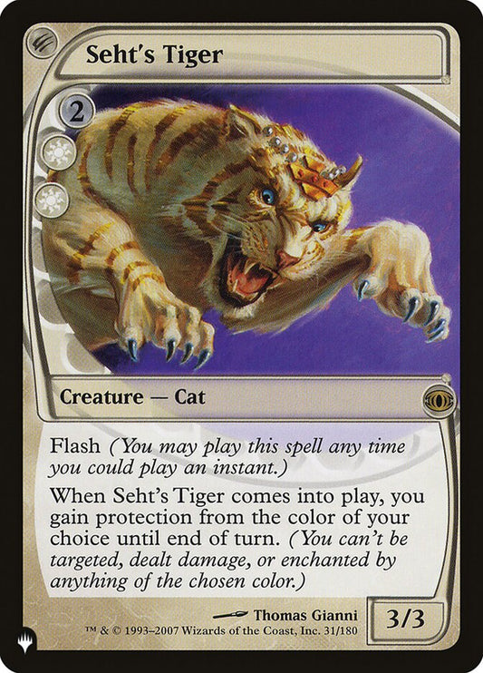 Seht's Tiger (FUT-31) - The List (PLST)
