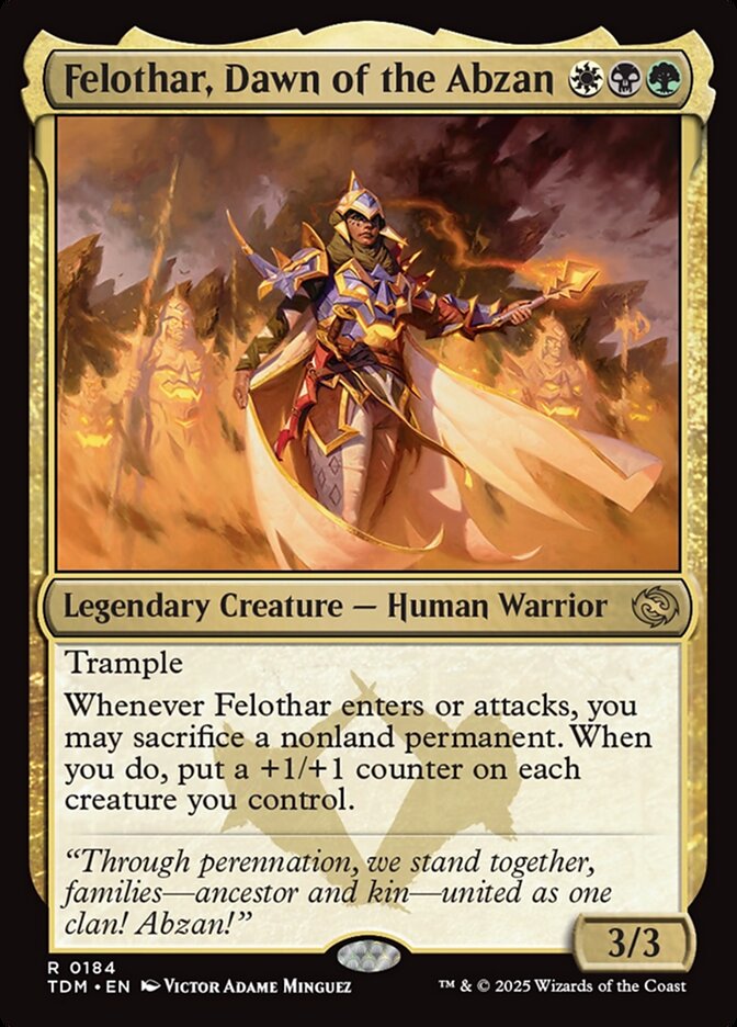 Felothar, Dawn of the Abzan (184) - Tarkir: Dragonstorm (TDM)