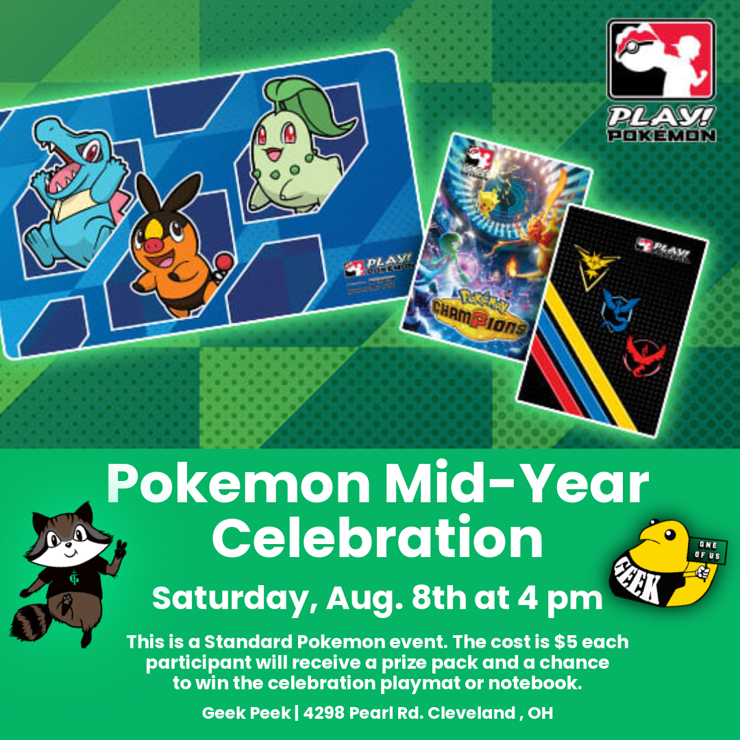 Mid-Year Pokemon Celebration Local Event at Geek Peek - 08/08/26